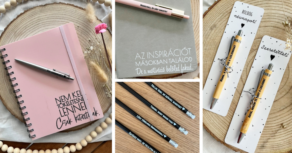 UV DTF minifólia írószerekre, tollakra, ceruzára.