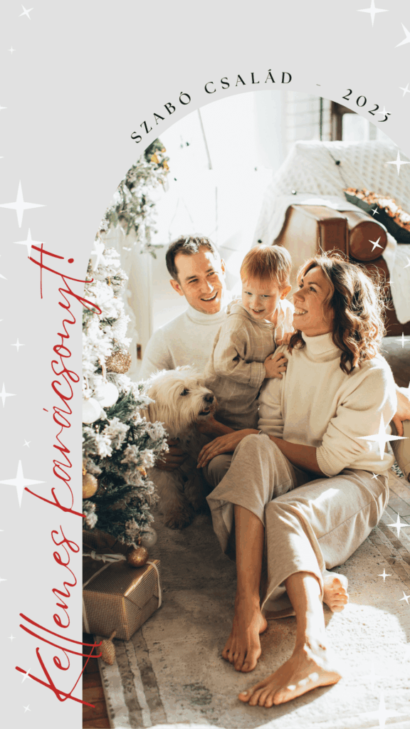 KARÁCSONYI KÉPESLAP MEGOSZTÁSA - Videós Canva sablon