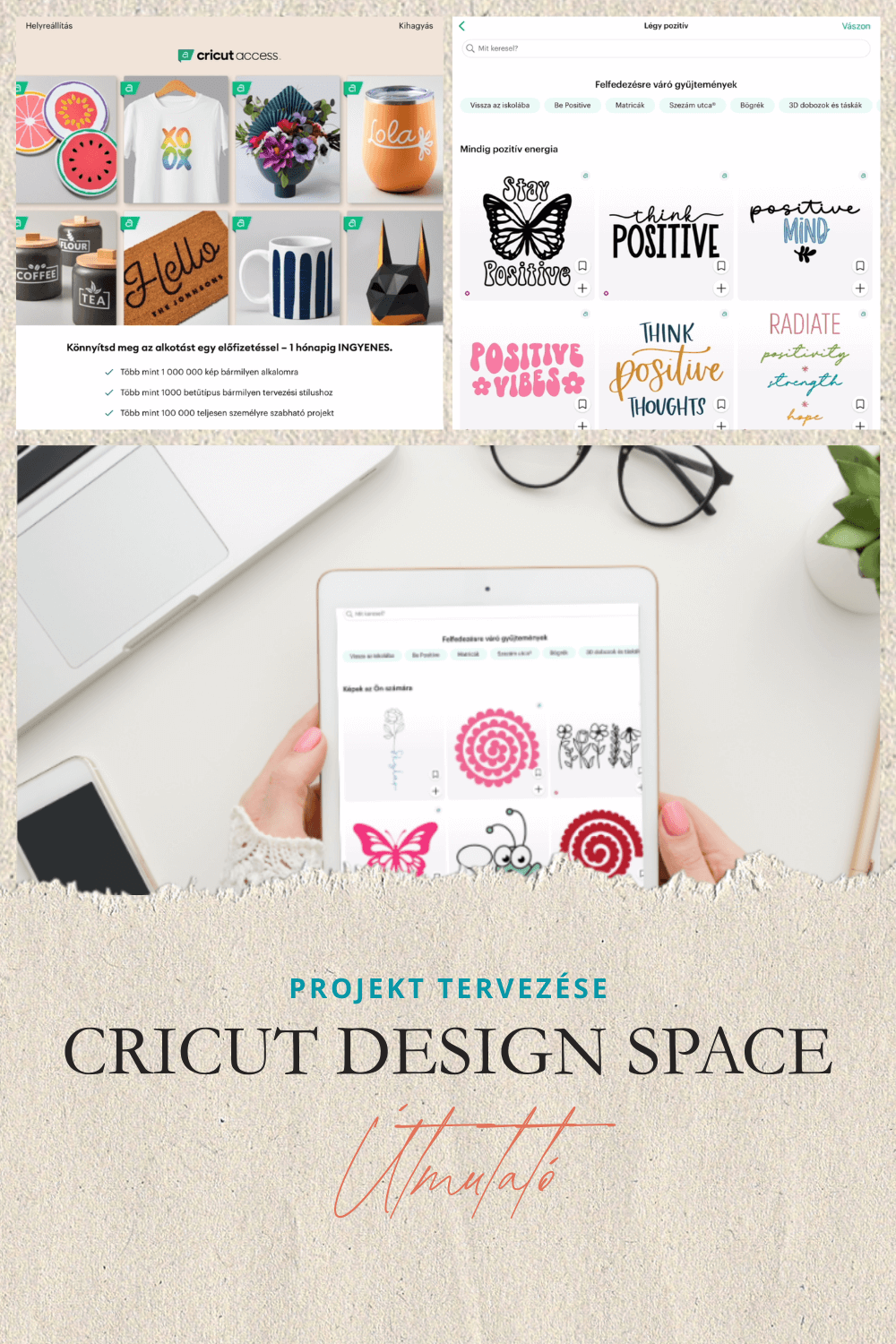 CRICUT DESIGN SPACE ÚTMUTATÓ – PROJEKT TERVEZÉSE