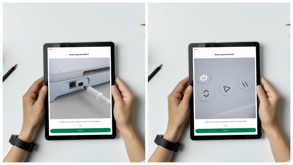 CRICUT DESIGN SPACE HASZNÁLATA – TELJES ÚTMUTATÓ KEZDŐKNEK - Csatlakoztatás