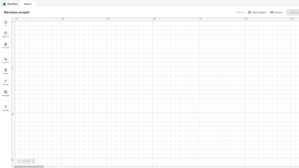 CRICUT DESIGN SPACE ÚTMUTATÓ – PROJEKT TERVEZÉSE - Vászon