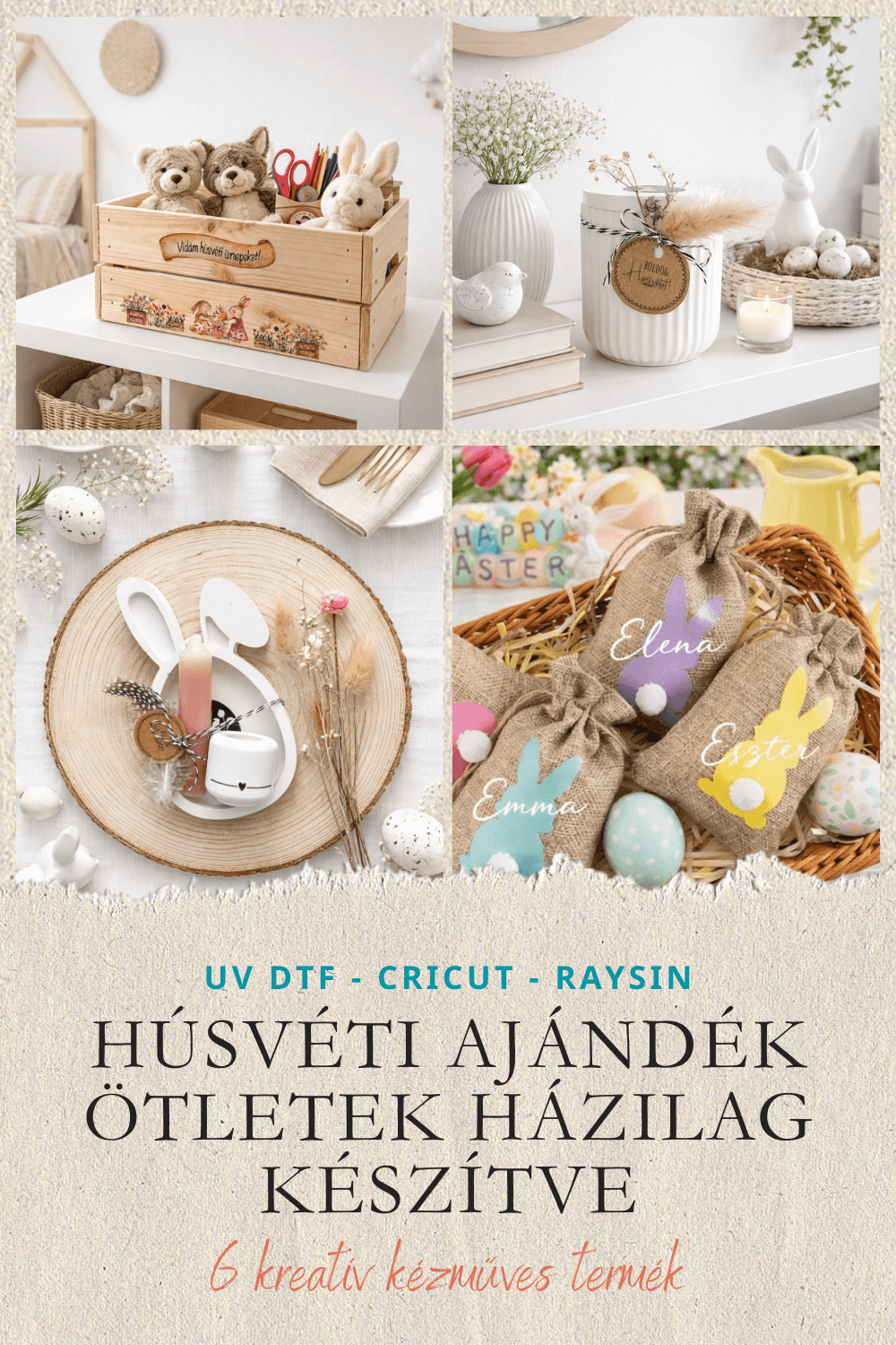 6 EGYSZERŰ ÉS KREATÍV AJÁNDÉK - HÚSVÉTI AJÁNDÉK ÖTLETEK HÁZILAG