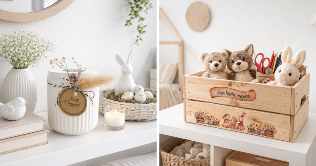 HÚSVÉTI NYUSZI DEKORÁCIÓ HÁZILAG – NYUSZIS HÚSVÉTI AJÁNDÉK ÖTLETEK HÚSVÉTI DEKORÁCIÓ ÖTLETEK – 5 HÚSVÉTI ÖTLET UV DTF MATRICÁVAL