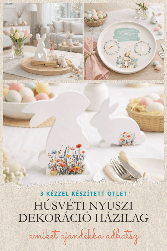 HÚSVÉTI NYUSZI DEKORÁCIÓ HÁZILAG – NYUSZIS HÚSVÉTI AJÁNDÉK ÖTLETEK