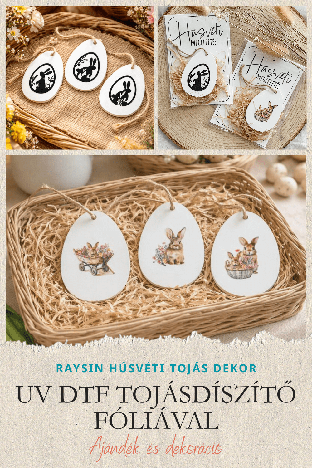 HÚSVÉTI TOJÁS RAYSIN ÖNTŐPORBÓL UV DTF TOJÁSDÍSZÍTŐ FÓLIA SEGÍTSÉGÉVEL