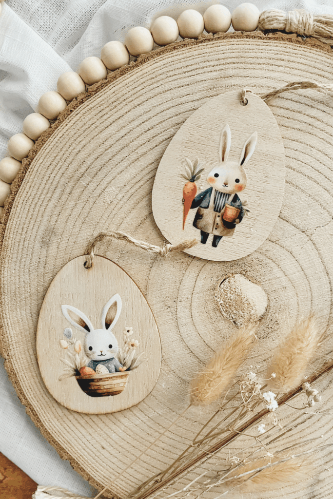 Modern húsvéti tojás dekoráció fa tojásokkal a tojásfára