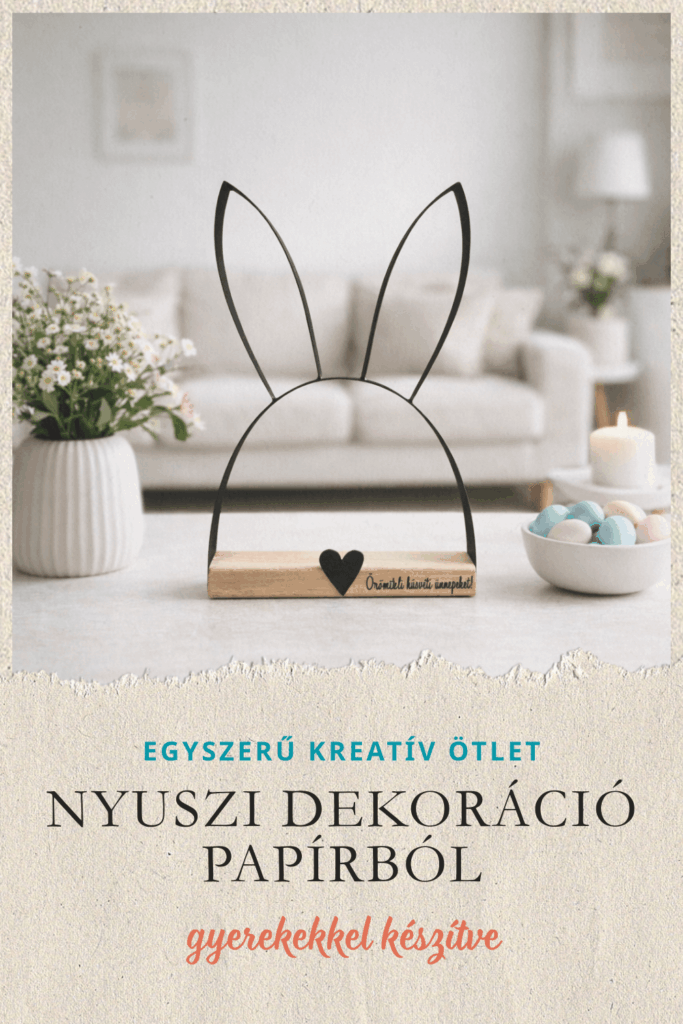 NYUSZI DEKORÁCIÓ PAPÍRBÓL – EGYSZERŰ KREATÍV ÖTLET GYEREKEKNEK