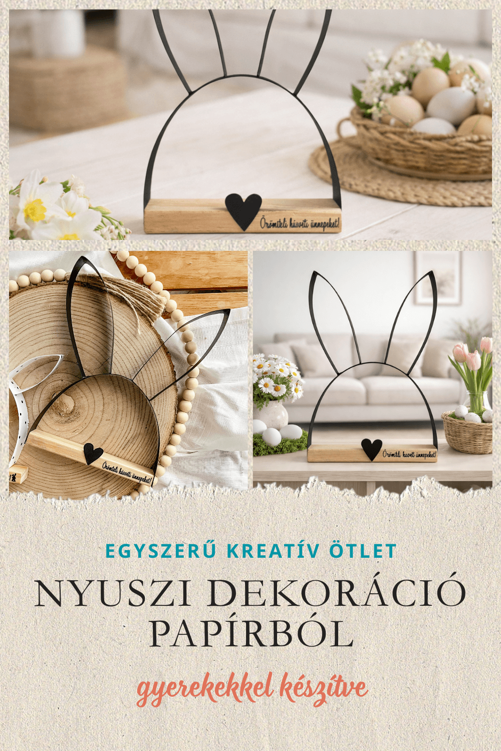 NYUSZI DEKORÁCIÓ PAPÍRBÓL – EGYSZERŰ KREATÍV ÖTLET GYEREKEKNEK