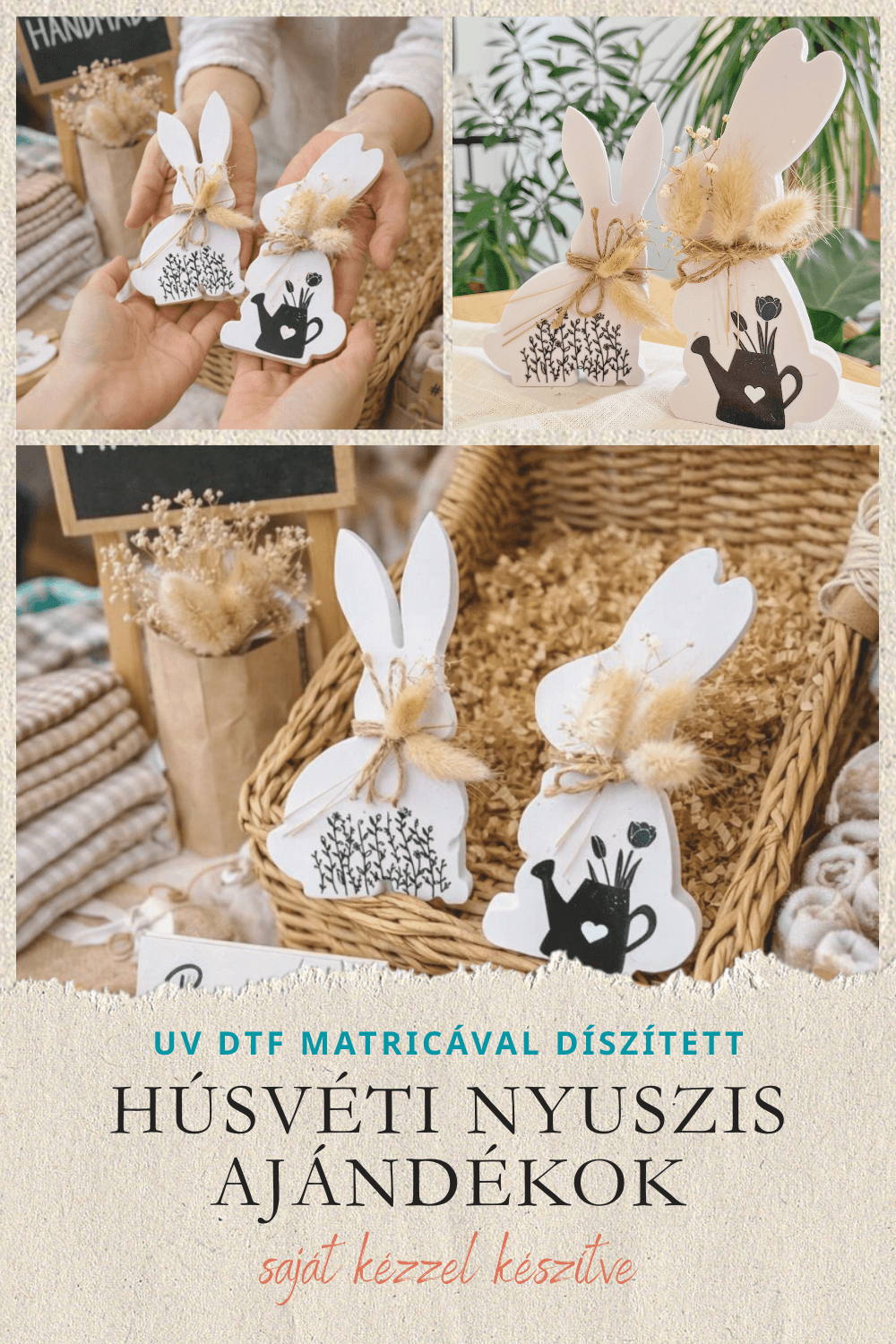 NYUSZIS AJÁNDÉKOK UV DTF MATRICÁVAL DÍSZÍTVE – HÚSVÉTI AJÁNDÉK SAJÁTKEZŰLEG