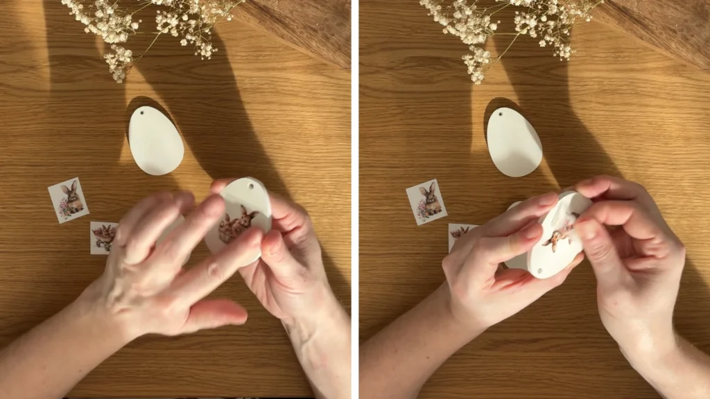 UV DTF tojásfólia felhelyezése - pozicionálás és rögzítés