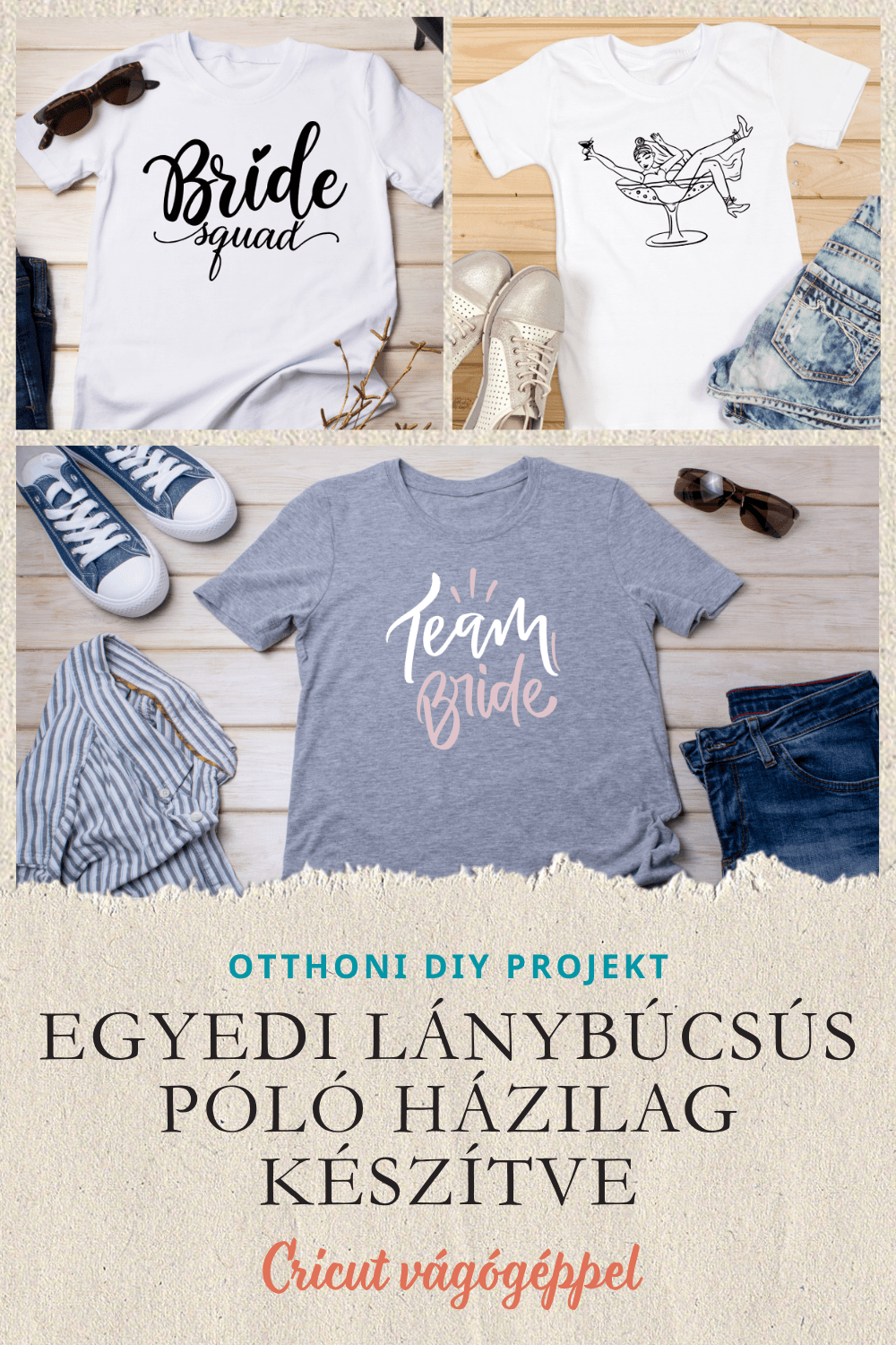 Egyedi csapatpóló lánybúcsúra - Személyre szabott póló lánybúcsúra Cricut Joy 2 segítségével