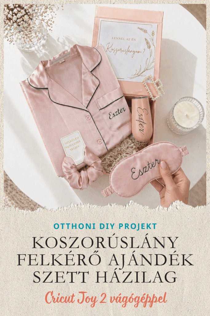 KOSZORÚSLÁNY FELKÉRŐ AJÁNDÉKSZETT CRICUT JOY 2 GÉPPEL – KEZDŐKNEK LÉPÉSRŐL LÉPÉSRE