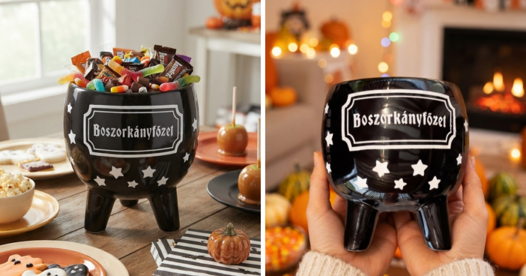 HALLOWEEN ÜST HÁZILAG – BOSZORKÁNYOS KASPÓ CRICUT FÓLIÁVAL