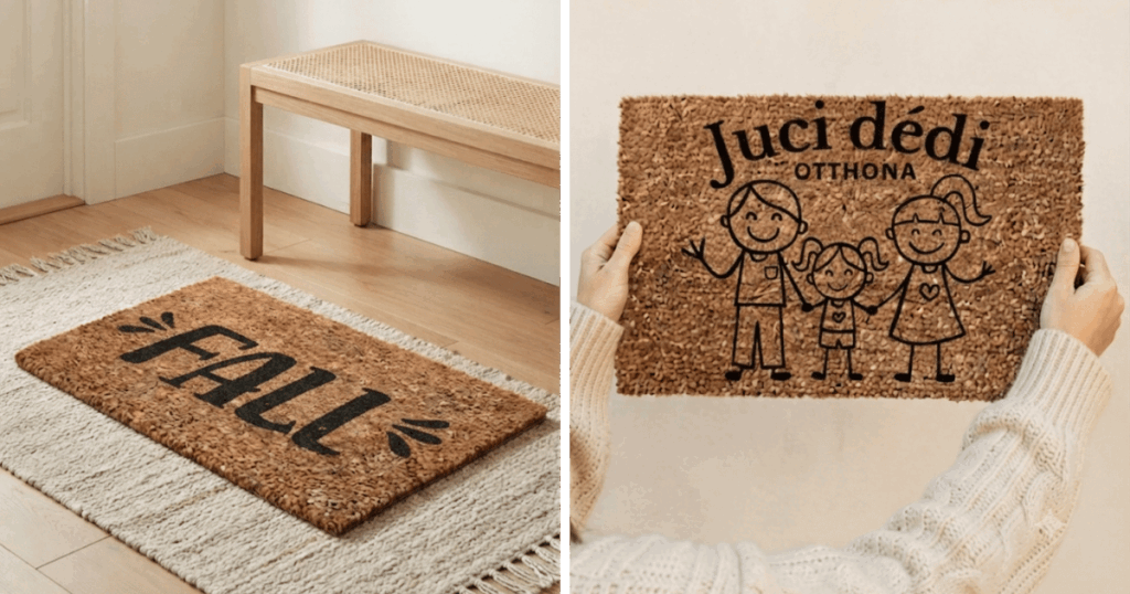 Őszi lábtörlő házilag Cricut vágógéppel – IKEA TRAMPA hack
