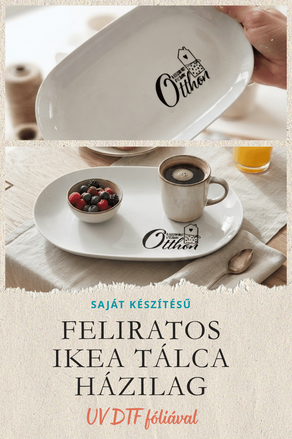 FELIRATOS TÁLCA HÁZILAG – IKEA GODMIDDAG HACK UV DTF FÓLIÁVAL